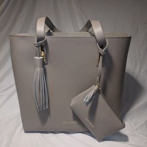 JOY & IMAN Genuine Leather Handbag with Insert
